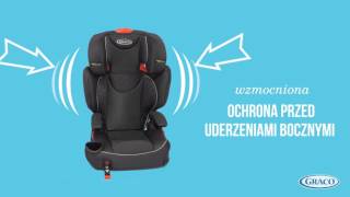 GRACO AFFIX fotelik gr 23  1536 kg [upl. by Anirehtac187]