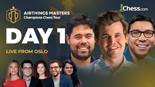 Airthings Masters 2023  Day 1  Champions Chess Tour [upl. by Townie]