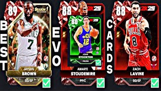 BEST EVO CARDS SEASON 1 NBA2K25 MYTEAM [upl. by Airamzul]