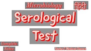 Serological Test microbiology in Hindi [upl. by Harolda]