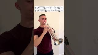 Try this simple scale exercise band musician trumpet marchingband brass trombone [upl. by Sapphira198]