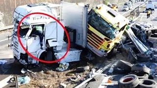 Total Best Truck amp Car Crash 2023  Dangerous Driver Truck Fails  Funny Moment Truck  BAD DAY [upl. by Mallen]