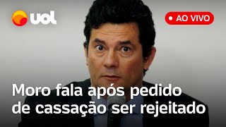 🔴 Sergio Moro fala ao vivo após pedido de cassação ser rejeitado pelo TREPR acompanhe [upl. by Nirag51]