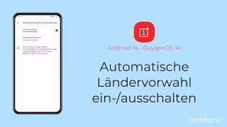 Automatische Ländervorwahl einschalten oder ausschalten  OnePlus Android 14  OxygenOS 14 [upl. by Irec824]