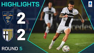 LECCEPARMA 22  HIGHLIGHTS  Parma score twice in added time  Serie A 202425 [upl. by Schilit]