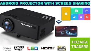 EXCELVAN E09 Smart Android Projector  Full HD 1800 Lumens LCD Projector 1080P Home Theater  Review [upl. by Bandur]