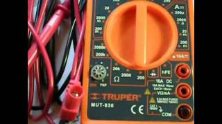 unboxingreview multimetro digital truper mut830 [upl. by Ahsitaf358]