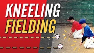 Kneeling Fielding  Baseball Drills [upl. by Nortad]