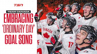 Team Canada embracing Ordinary Day goal song after being skeptical at first [upl. by Gnut358]