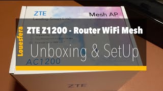 ZTE Z1200 Router Mesh WiFI [upl. by Delmer]