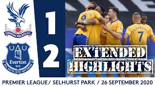 EXTENDED HIGHLIGHTS CRYSTAL PALACE 12 EVERTON [upl. by Mima]