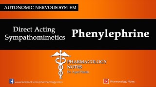 phenylephrine pharmacology  pharmacology  adrenergic receptors amp agonists made easy [upl. by Levram826]