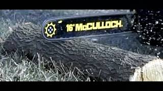 McCulloch Chainsaw Slow Motion Demonstration [upl. by Nofets]