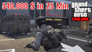 Mini Heist in Autowerkstatt Union Depository GTA 5 Online [upl. by Lebiram741]