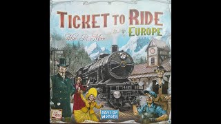 TICKET TO RIDE EUROPE  Kaip žaisti Žaidimo taisyklės [upl. by Ecnaled]