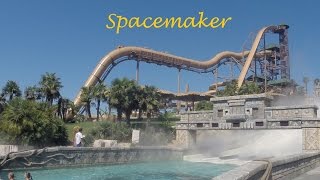 Extreme and fastest water slide in the world Spacemaker waterpark aquapark Aqualandia Italy GoPro [upl. by Llennol]