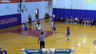 11824 Lamoille  Spaulding Girls Basketball [upl. by Aldarcie848]