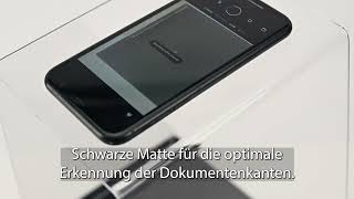 JOURIST ScanStand – scannen der Dokumente Belege und Notizen mit Smartphones Schwarze Matte dabei [upl. by Shaina]