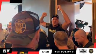 “WHAT THE F YOU SILLY C”  TYSON FURY FIRST REACTION TO JOHN FURY CUT [upl. by Normac865]