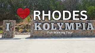 Kolympia  Kolymbia Rhodes Greece 2024 Full Walk Tour [upl. by Aliza541]