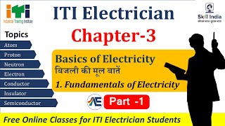 ITI Electrician Chapter 3  Basics of Electricity  Part1  Electrical Acharya iticlass course [upl. by Yremogtnom178]