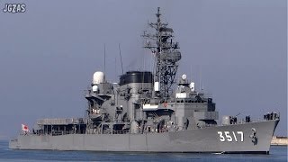 船 SHIRAYUKI しらゆき JMSDF Training ship 練習艦 Port of Osaka 大阪港入港 2014MAR [upl. by Adnauq941]