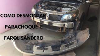 Como Desmontar Parachoque e Farol Renault Sandero [upl. by Nataline]