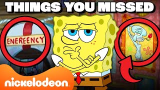 Every SpongeBob Thing You Missed For 80 MINUTES 🔍  Nicktoons [upl. by Ferdinana]