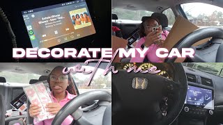 DECORATE MY CAR WITH ME  CAR TOUR roadto1k [upl. by Yliak]