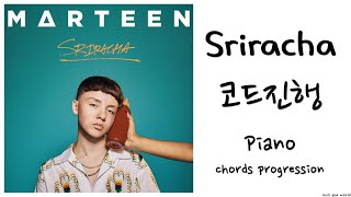 1분 튜토리얼 143화 Marteen  Sriracha 피아노 코드 Piano Chords [upl. by Neik]