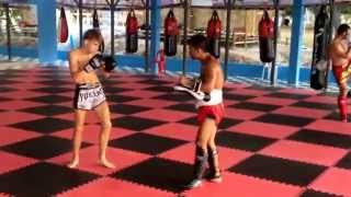 Jonathan haggerty hitting pads in Thailand yodyutmyaythai [upl. by Nare]