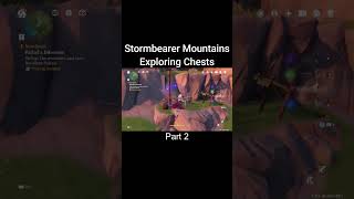 Stormbearer Mountains Exploring Chests 2 Genshin Impact genshinimpact f2p shorts [upl. by Trev134]