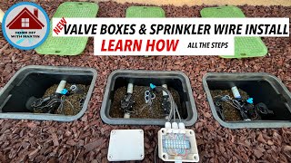 New Valve Boxes amp Sprinkler Wire Install [upl. by Razec]