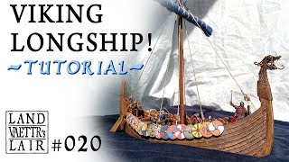 Crafting a Viking Longship tutorial for Tabletop RPG Wargaming [upl. by Nidnarb722]