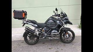 REMUS 8 EXHAUST 2017 BMW R1200GS ADVENTURE FIRST RIDE [upl. by Alacim]