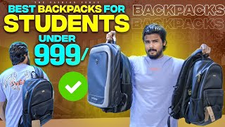 These Backpacks Make You STANDOUT 😎  College Backpacks Under 999 with links 🔗 [upl. by Fotina]