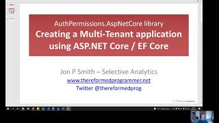 Creating MultiTenant applications with the help of the AuthPermissions Library [upl. by Ylrebme983]