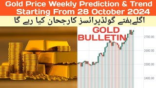 Gold Price Weekly Analysis ampTrend For The Week Starting From 28 October 2024 [upl. by Ybrik]