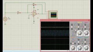 Inverting Amplifier in Proteus [upl. by Nelyaw]