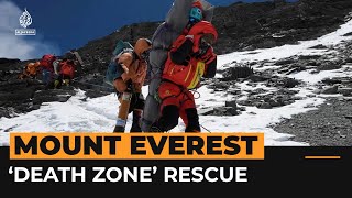 Sherpa rescues climber from Mount Everest ‘death zone’  Al Jazeera Newsfeed [upl. by Goth]