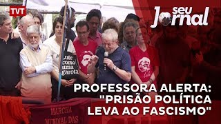 Professora alerta quotprisão política leva ao fascismoquot [upl. by Galvin]