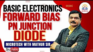 Forward Bias PN Junction Diode by SK Mathur in Hindi  Biasing of Diode [upl. by Ellita804]