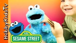 Cookie Monster Count and Crunch Play and Toy Review HobbyKidsTV [upl. by Veedis103]