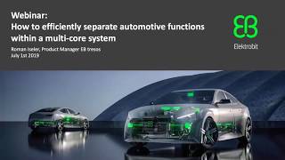 Elektrobit Webinar EB tresos Embedded Hypervisor [upl. by Beitz]