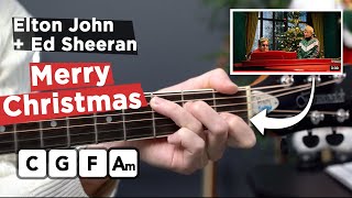 Merry Christmas  New Ed Sheeran amp Elton John Song on Guitar [upl. by Ettessil464]