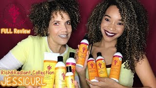 JESSICURL  Rich amp Radiant Collection  NEW Spiralicious Gel  FULL Review [upl. by Carilyn]