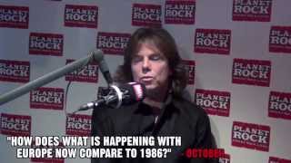 Ask Joey Tempest  Planet Rock Radio Nov 2013 [upl. by Anaiq]