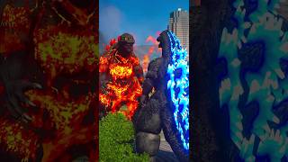 Heisei Godzilla vs Burning Godzilla shorts godzilla [upl. by Morty62]