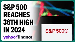 Stock market close SampP 500 reaches 36th record high in 2024 [upl. by Shawna]