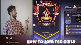 How to Join TSG Guild viralvideo explore foryou explorepage trending viralvideo frrefire [upl. by Ozner270]